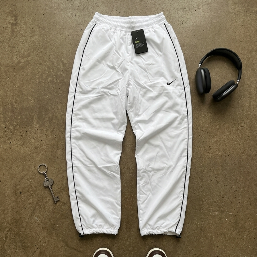Track Pants  Nike Retro White "K-Way" - Mesh Lined